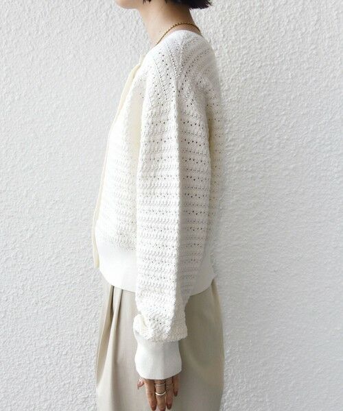 SHIPS / シップス カーディガン・ボレロ | 《予約》〈手洗い可能〉柄編み 2WAY カーディガン | 詳細13