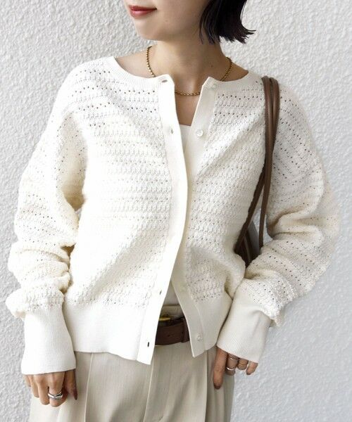 SHIPS / シップス カーディガン・ボレロ | 《予約》〈手洗い可能〉柄編み 2WAY カーディガン | 詳細5