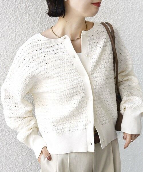 SHIPS / シップス カーディガン・ボレロ | 《予約》〈手洗い可能〉柄編み 2WAY カーディガン | 詳細9