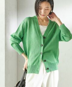 SHIPS / シップス カーディガン・ボレロ | 《予約》〈手洗い可能〉ブライト ペーパー Vネック ニット カーディガン