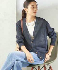 SHIPS / シップス カーディガン・ボレロ | 《予約》〈手洗い可能〉ブライト ペーパー Vネック ニット カーディガン