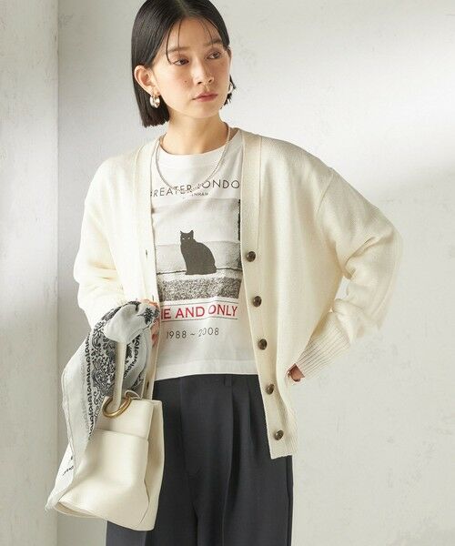 SHIPS / シップス カーディガン・ボレロ | 〈手洗い可能〉ブライト ペーパー Vネック ニット カーディガン | 詳細10