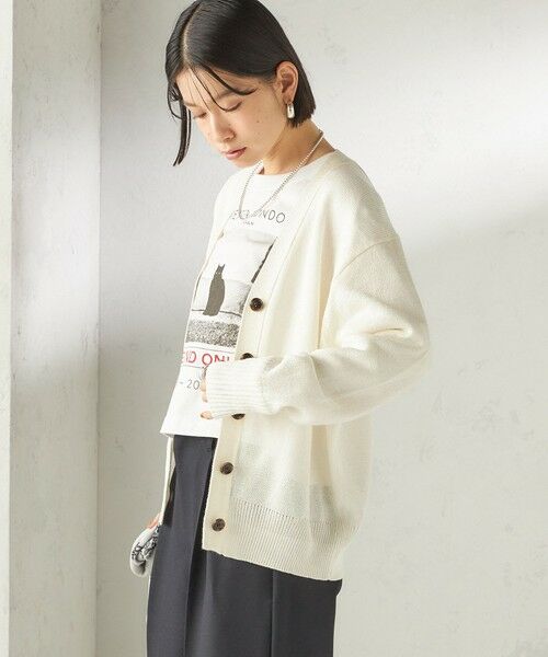SHIPS / シップス カーディガン・ボレロ | 〈手洗い可能〉ブライト ペーパー Vネック ニット カーディガン | 詳細11