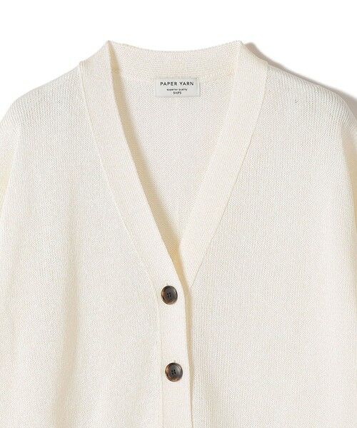 SHIPS / シップス カーディガン・ボレロ | 《予約》〈手洗い可能〉ブライト ペーパー Vネック ニット カーディガン | 詳細11
