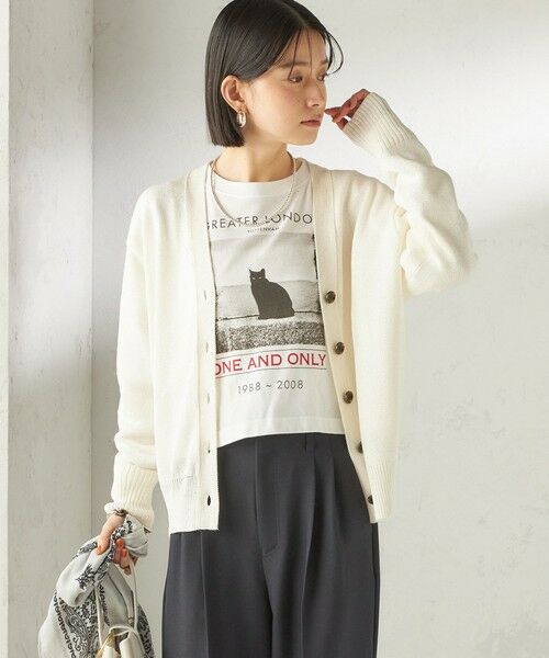 SHIPS / シップス カーディガン・ボレロ | 《予約》〈手洗い可能〉ブライト ペーパー Vネック ニット カーディガン | 詳細5