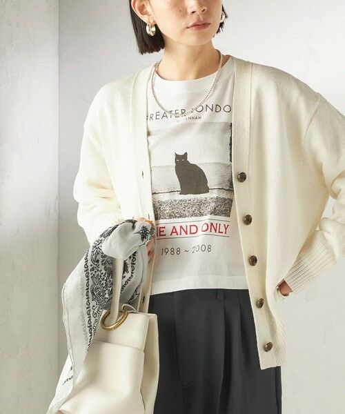 SHIPS / シップス カーディガン・ボレロ | 《予約》〈手洗い可能〉ブライト ペーパー Vネック ニット カーディガン（オフホワイト）