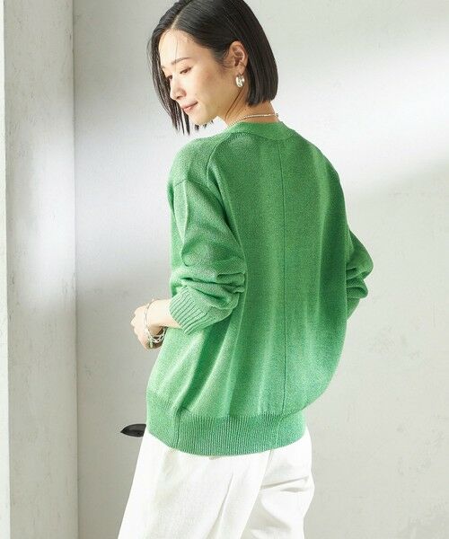 SHIPS / シップス カーディガン・ボレロ | 《予約》〈手洗い可能〉ブライト ペーパー Vネック ニット カーディガン | 詳細21