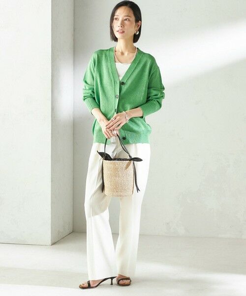 SHIPS / シップス カーディガン・ボレロ | 〈手洗い可能〉ブライト ペーパー Vネック ニット カーディガン | 詳細25