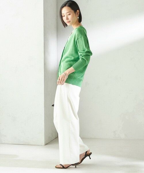 SHIPS / シップス カーディガン・ボレロ | 〈手洗い可能〉ブライト ペーパー Vネック ニット カーディガン | 詳細26