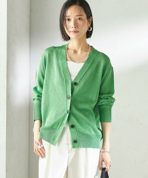 SHIPS / シップス カーディガン・ボレロ | 〈手洗い可能〉ブライト ペーパー Vネック ニット カーディガン | 詳細28