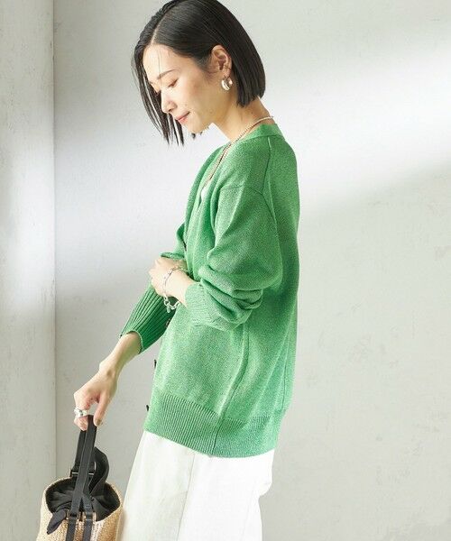 SHIPS / シップス カーディガン・ボレロ | 〈手洗い可能〉ブライト ペーパー Vネック ニット カーディガン | 詳細29