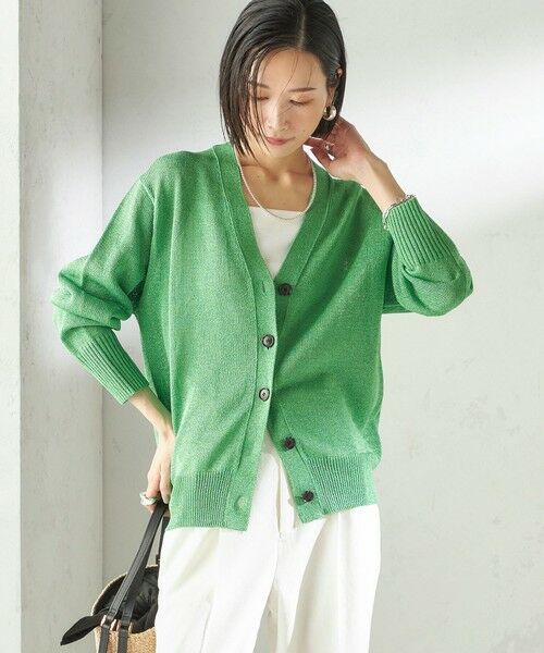 SHIPS / シップス カーディガン・ボレロ | 〈手洗い可能〉ブライト ペーパー Vネック ニット カーディガン | 詳細30