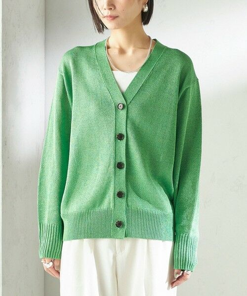 SHIPS / シップス カーディガン・ボレロ | 《予約》〈手洗い可能〉ブライト ペーパー Vネック ニット カーディガン | 詳細25