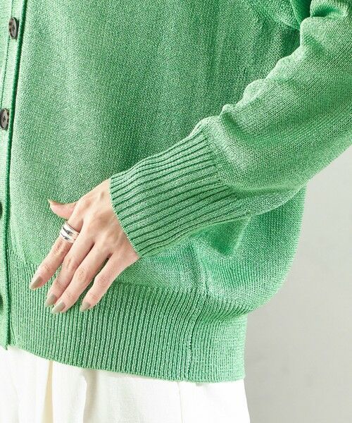 SHIPS / シップス カーディガン・ボレロ | 《予約》〈手洗い可能〉ブライト ペーパー Vネック ニット カーディガン | 詳細29