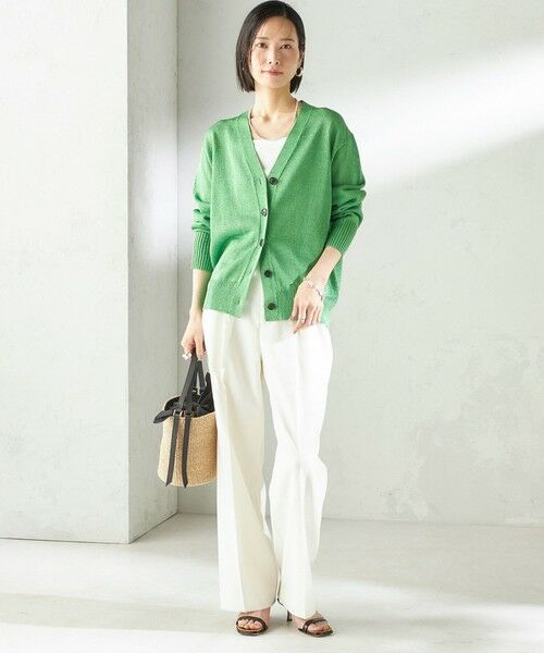 SHIPS / シップス カーディガン・ボレロ | 《予約》〈手洗い可能〉ブライト ペーパー Vネック ニット カーディガン | 詳細15