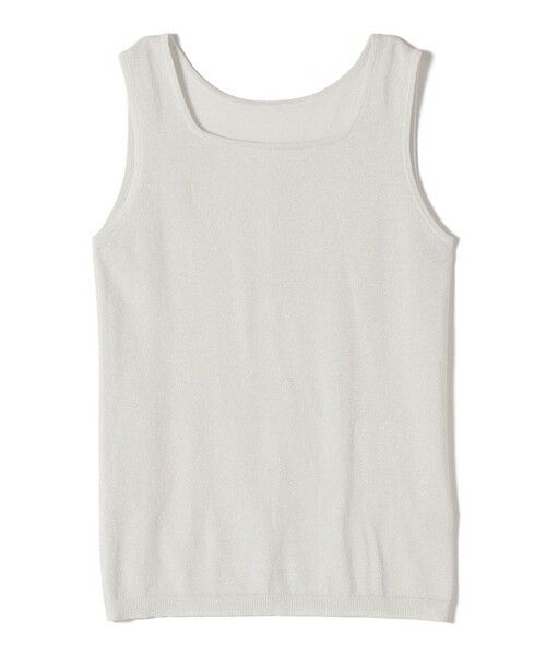 SHIPS / シップス タンクトップ | 《一部追加予約》〈手洗い可能〉ラメ 2WAY ノースリーブ プルオーバー | 詳細6