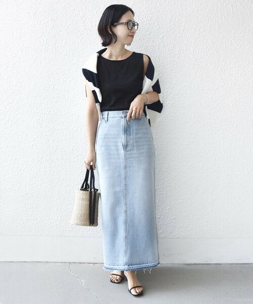 SHIPS / シップス タンクトップ | 《予約》〈手洗い可能〉ラメ 2WAY ノースリーブ プルオーバー | 詳細8