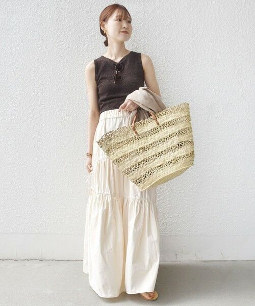 SHIPS / シップス タンクトップ | 《一部追加予約》〈手洗い可能〉ラメ 2WAY ノースリーブ プルオーバー | 詳細25