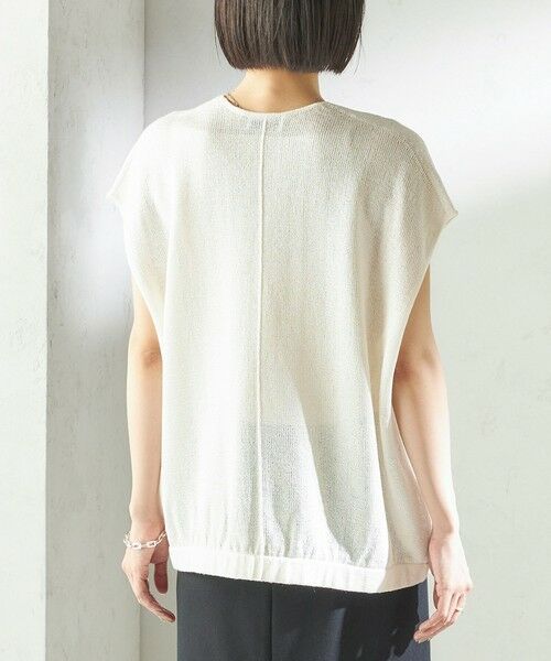 SHIPS / シップス ベスト | 〈手洗い可能〉ブライト ペーパー 裾 ドロスト ニット プルオーバー | 詳細29