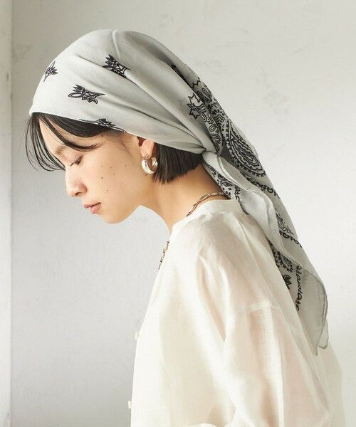 SHIPS / シップス バンダナ・スカーフ | 《予約》【一部SHIPS別注】destin: バンダナ カレ 90×90 | 詳細2