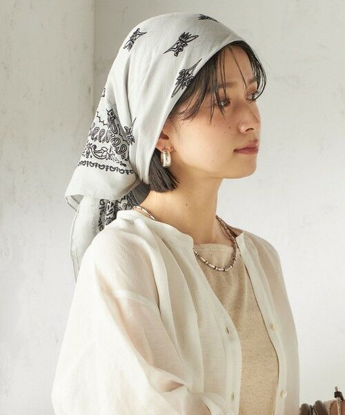 SHIPS / シップス バンダナ・スカーフ | 《予約》【一部SHIPS別注】destin: バンダナ カレ 90×90 | 詳細4