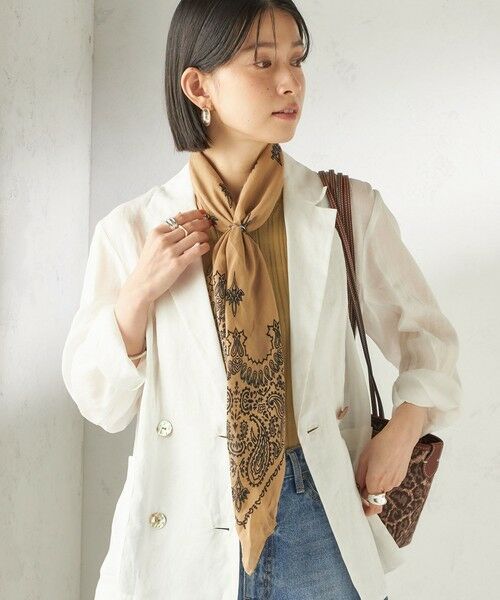 SHIPS / シップス バンダナ・スカーフ | 《予約》【一部SHIPS別注】destin: バンダナ カレ 90×90 | 詳細13