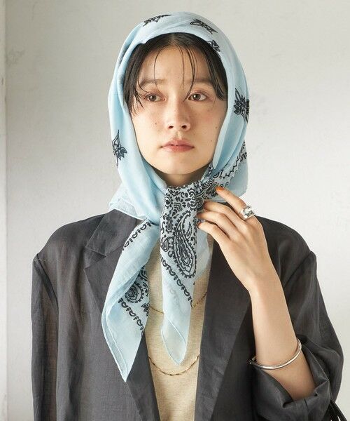 SHIPS / シップス バンダナ・スカーフ | 《予約》【一部SHIPS別注】destin: バンダナ カレ 90×90 | 詳細20