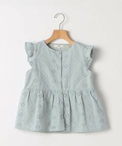 SHIPS / シップス シャツ・ブラウス | SHIPS KIDS:80〜90cm / レース エンブロイダリー ペプラム ブラウス