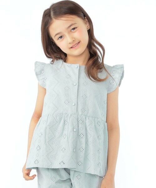 SHIPS / シップス シャツ・ブラウス | SHIPS KIDS:100〜130cm / レース エンブロイダリー ペプラム ブラウス | 詳細11