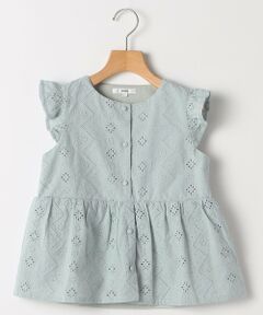 SHIPS / シップス シャツ・ブラウス | SHIPS KIDS:140〜150cm / レース エンブロイダリー ペプラム ブラウス