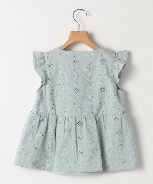 SHIPS / シップス シャツ・ブラウス | SHIPS KIDS:140〜150cm / レース エンブロイダリー ペプラム ブラウス | 詳細2