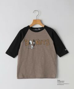 SHIPS KIDS:100〜130cm /PEANUTS スヌーピー フットボール プリント Tシャツ