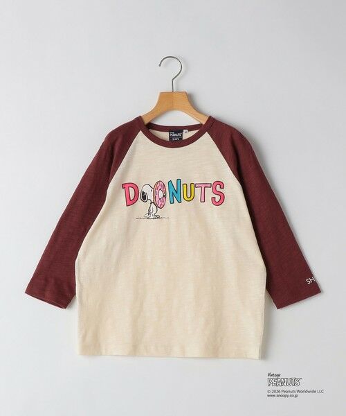 SHIPS / シップス Tシャツ | SHIPS KIDS:140〜160cm /PEANUTS スヌーピー フットボール プリント Tシャツ（エンジ）