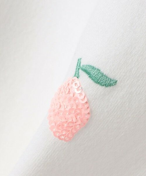 SHIPS / シップス Tシャツ | SHIPS KIDS:80〜90cm /レモン スパンコール 刺繍 ロングスリーブ Tシャツ | 詳細1