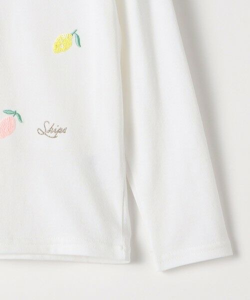 SHIPS / シップス Tシャツ | SHIPS KIDS:100〜130cm /レモン スパンコール 刺繍 ロングスリーブ Tシャツ | 詳細10