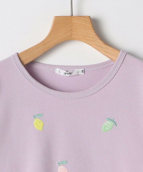 SHIPS / シップス Tシャツ | SHIPS KIDS:140〜150cm /レモン スパンコール 刺繍 ロングスリーブ Tシャツ | 詳細3