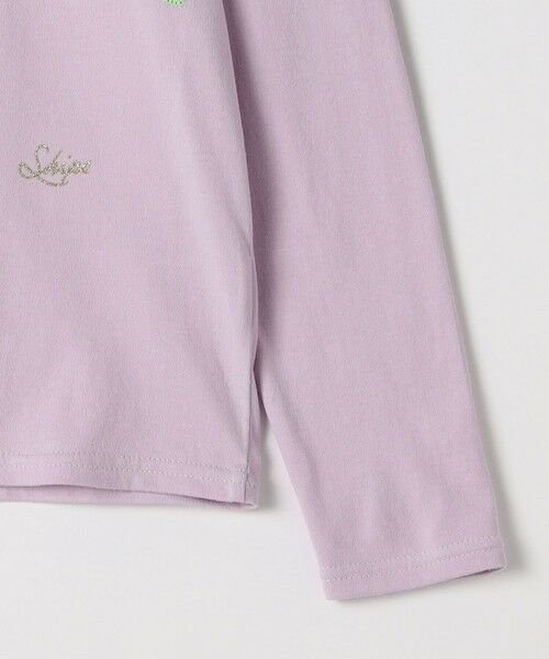 SHIPS / シップス Tシャツ | SHIPS KIDS:140〜150cm /レモン スパンコール 刺繍 ロングスリーブ Tシャツ | 詳細4