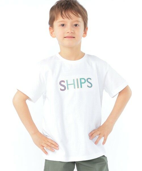 SHIPS / シップス Tシャツ | SHIPS KIDS:100〜130cm / SHIPS ロゴ 半袖Tシャツ | 詳細2