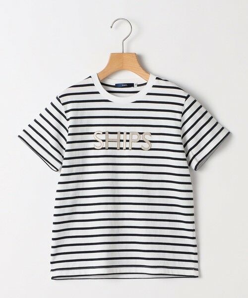 SHIPS / シップス Tシャツ | SHIPS KIDS:100〜130cm / SHIPS ロゴ 半袖Tシャツ（ホワイト系）