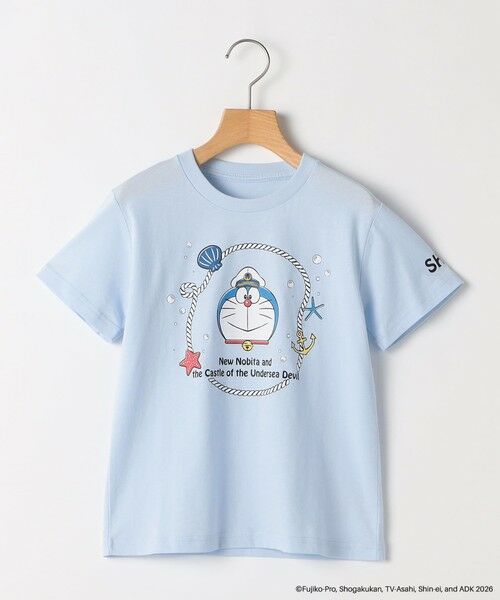 SHIPS / シップス Tシャツ | SHIPS KIDS:100〜130m /＜映画ドラえもん 新・のび太の海底鬼岩城＞ Tシャツ（ライトブルー）