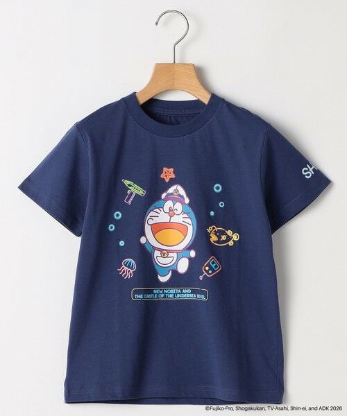 SHIPS / シップス Tシャツ | SHIPS KIDS:140m /＜映画ドラえもん 新・のび太の海底鬼岩城＞ Tシャツ（ネイビー）