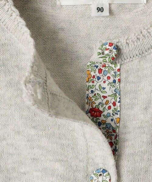 SHIPS / シップス カーディガン・ボレロ | SHIPS KIDS:80〜90cm / リバティ ボタン カーディガン | 詳細4