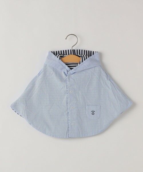 SHIPS / シップス ベビー・キッズグッズ | SHIPS KIDS:ベビー ボーダー リバーシブル コットン ポンチョ | 詳細2
