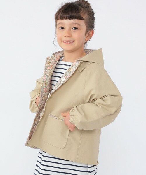 SHIPS / シップス その他アウター | SHIPS KIDS:100〜130cm / リバティ リバーシブル フード コート | 詳細1