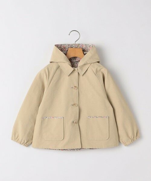 SHIPS / シップス その他アウター | SHIPS KIDS:100〜130cm / リバティ リバーシブル フード コート（ベージュ）