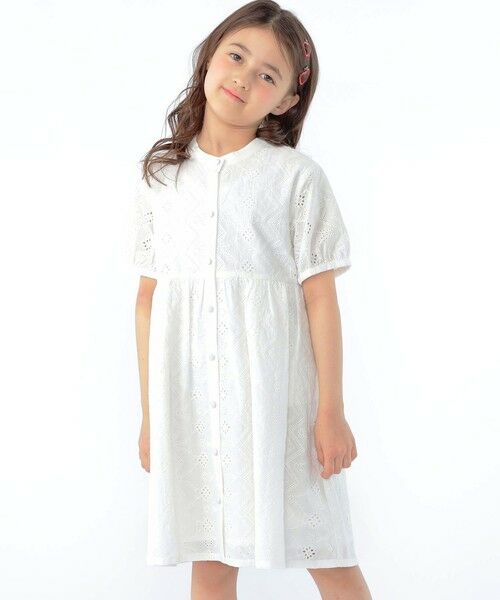 SHIPS / シップス ロング・マキシ丈ワンピース | SHIPS KIDS:100〜130cm / レース エンブロイダリー ワンピース | 詳細2