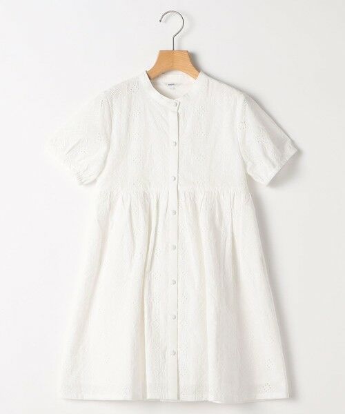 SHIPS / シップス ロング・マキシ丈ワンピース | SHIPS KIDS:140〜150cm / レース エンブロイダリー ワンピース（ホワイト）