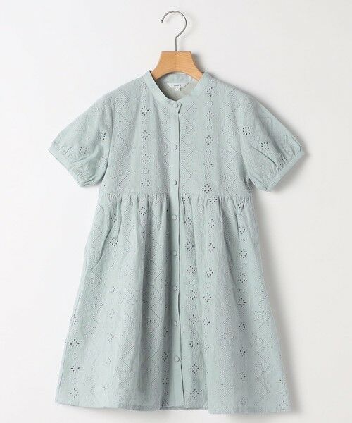SHIPS / シップス ロング・マキシ丈ワンピース | SHIPS KIDS:140〜150cm / レース エンブロイダリー ワンピース（ライトブルー）