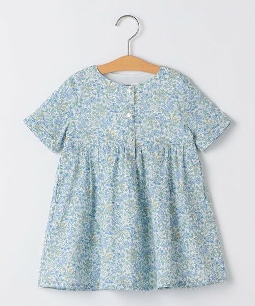 SHIPS / シップス ミニ丈・ひざ丈ワンピース | SHIPS KIDS:80〜90cm / リバティ 半袖 ワンピース（ライトブルー）