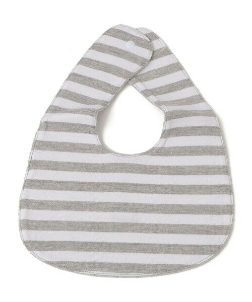 SHIPS / シップス スタイ・ビブ | SHIPS KIDS: リバーシブル ボーダー スタイ（ライトグレー）